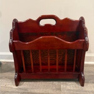 Wooden Magazine Rack